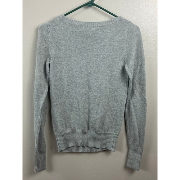 Arizona Jean Company Grey Orange 82 Graphic Knit Sweater Women's Small - Picture 3 of 3